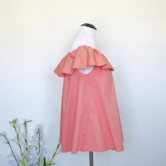 NEW! Hatch CHLOE TOP Off the Shoulder Coral Pink SZ S - Picture 8 of 11